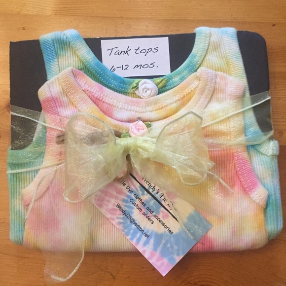 Hand dyed tank top set - Picture 1 of 4